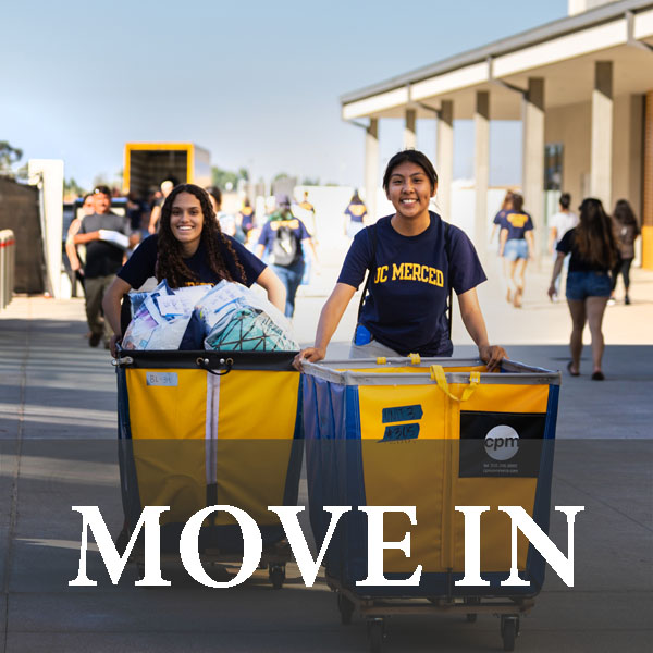 Students with move in carts