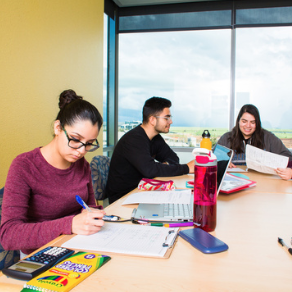 Residential hall study room