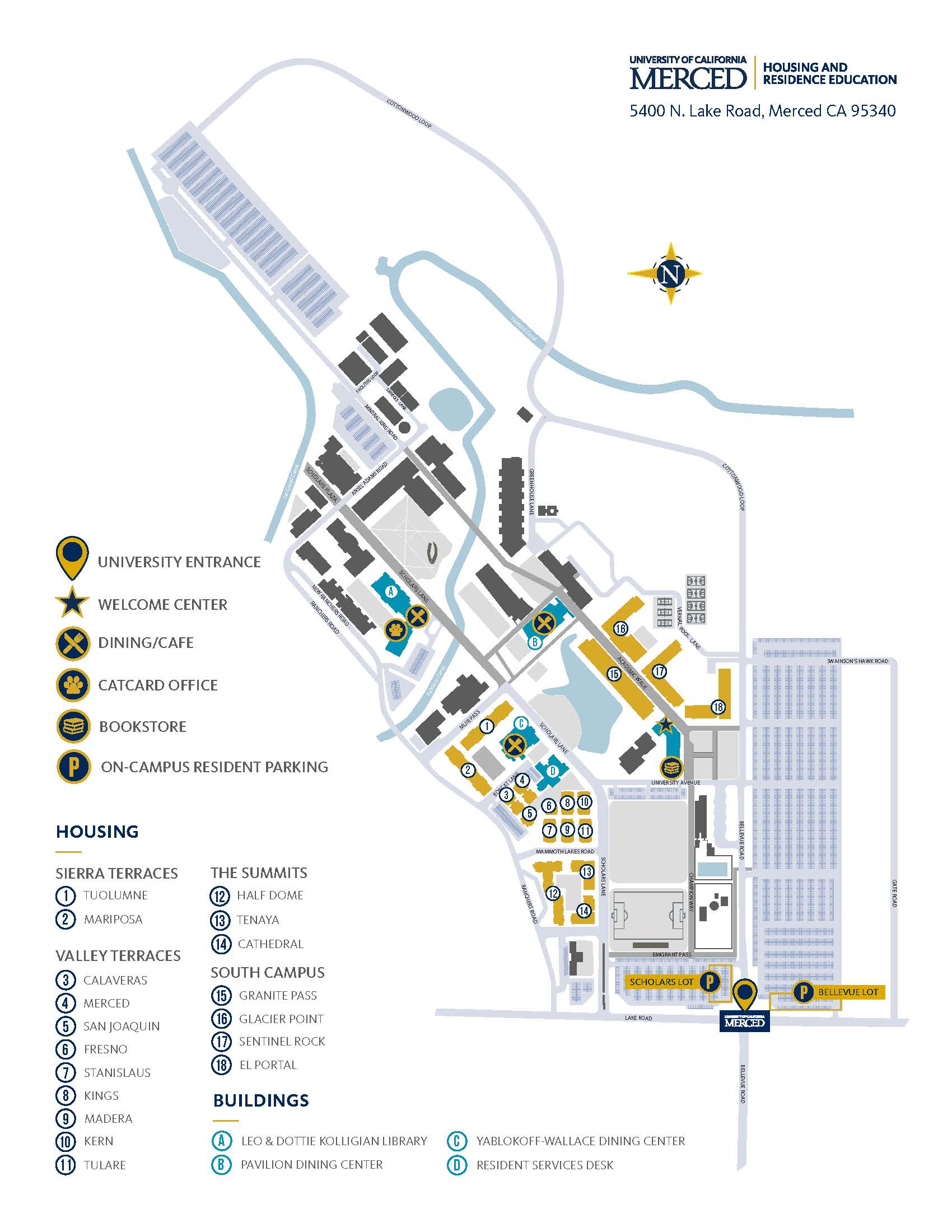 campus housing map